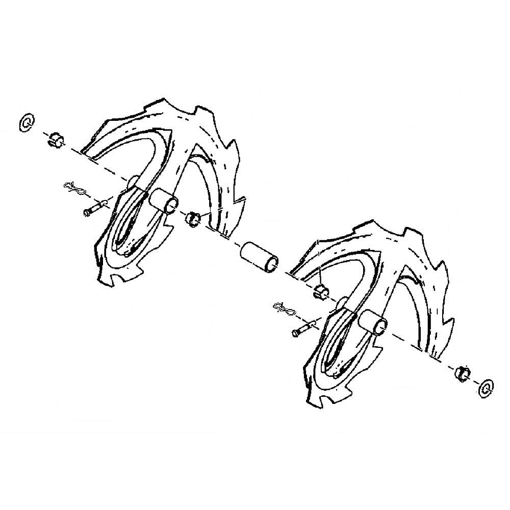 Part #84003868, Snowblower Auger Assembly, Right