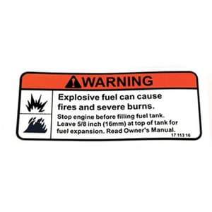 Warning Label 17-113-16-S