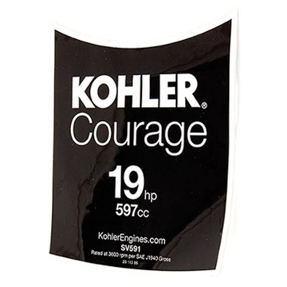Part #20-113-86-S, Kohler Label - -19-H