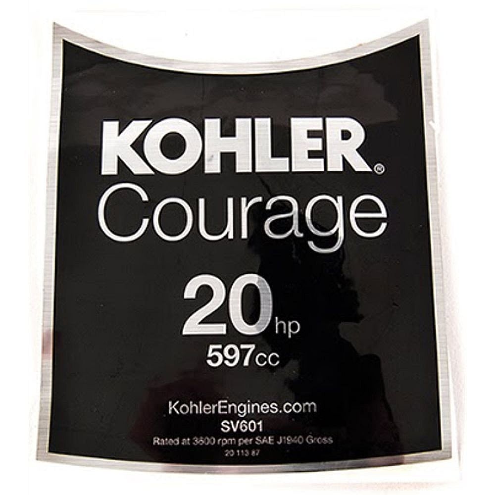 Part #20-113-87-S, Label - -20-H