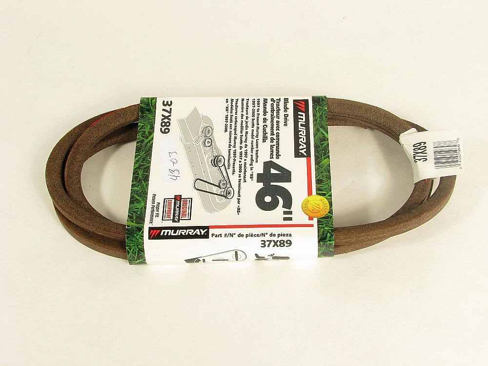 Part #37X89Ma, Lawn Tractor Blade Drive Belt (Replaces 037X89Ma)