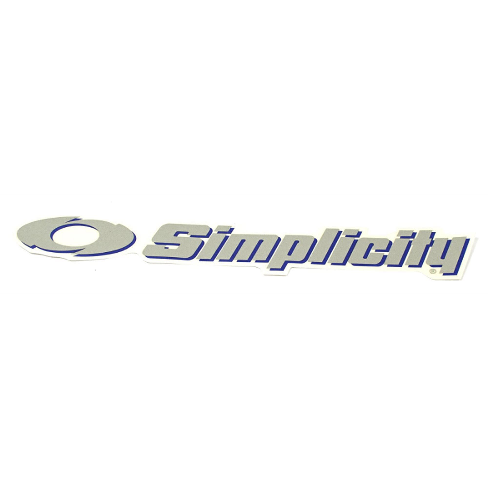 Part #1722551Sm, Briggs And Stratton Decal-Simplicity Silv