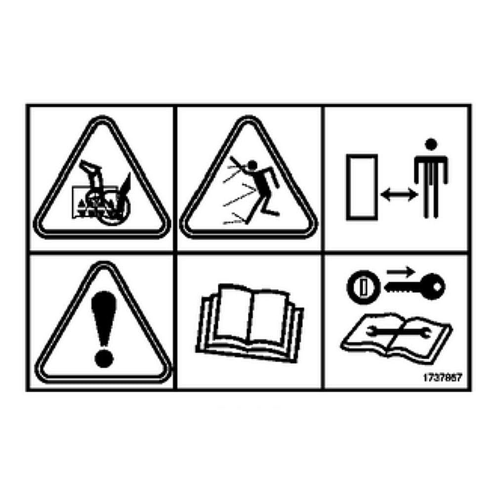 Part #1737866Yp, Danger Decal