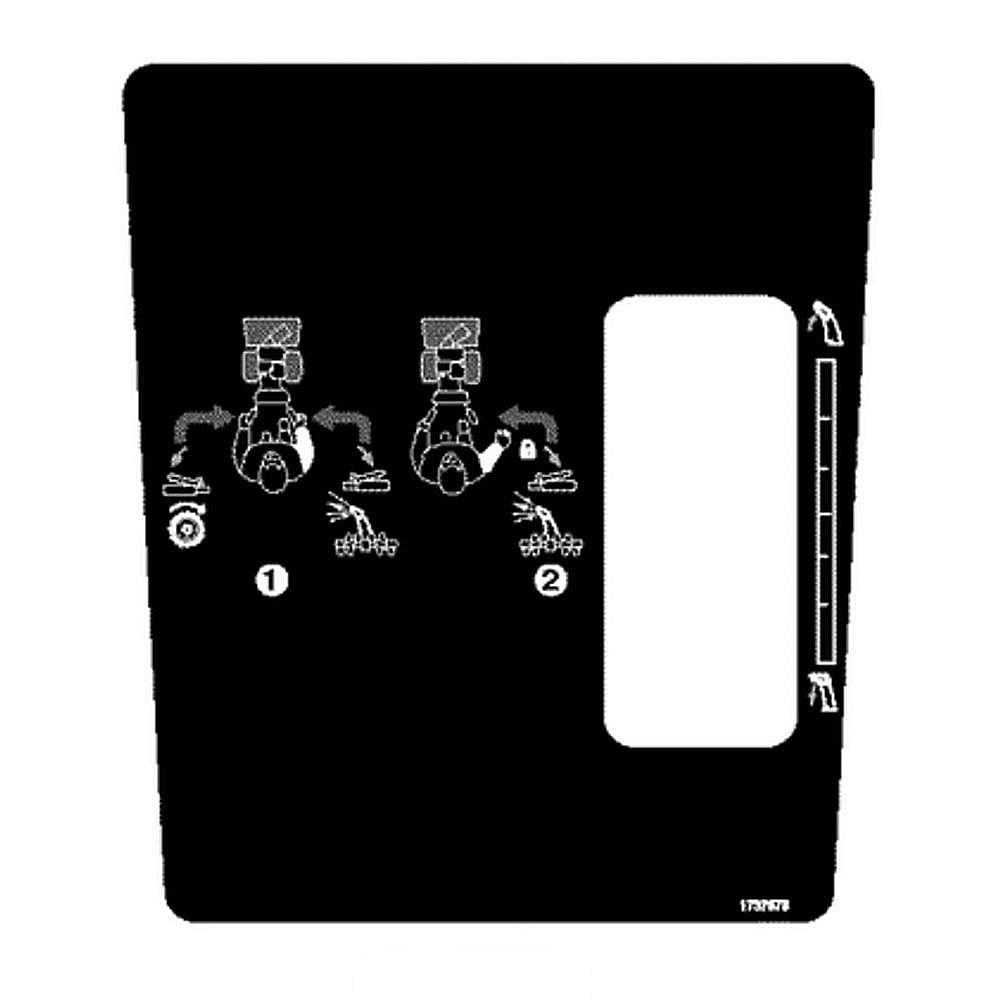 Part #1737875Yp, Craftsman Decal Control