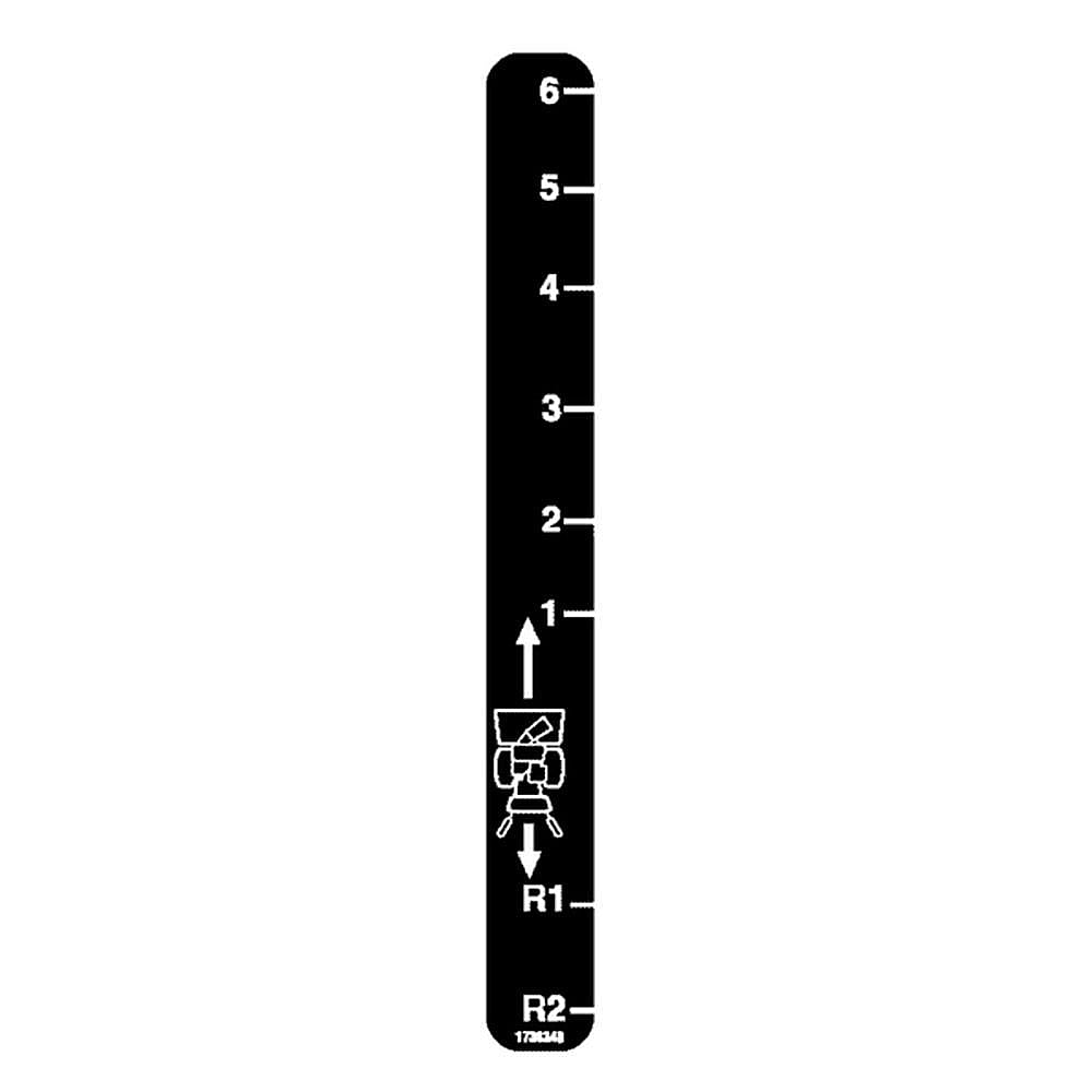 Part #1738349Yp, Craftsman Speed Decal