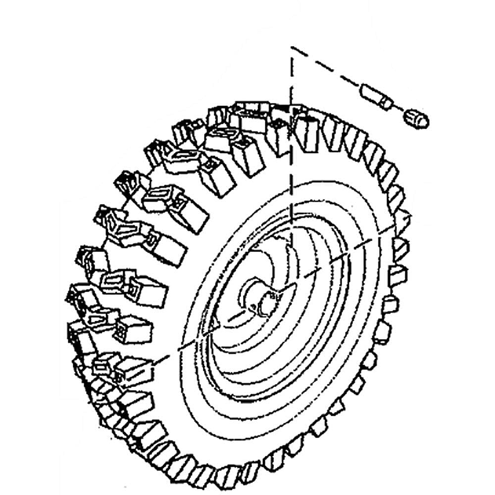 Part #1739926Yp, Craftsman Snowblower Wheel Assembly