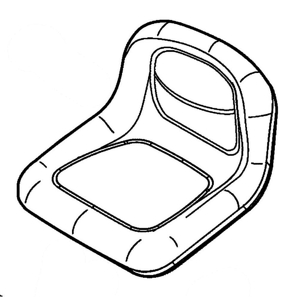 Part #1761589Yp, Lawn Tractor Seat (Replaces 1752062Yp)