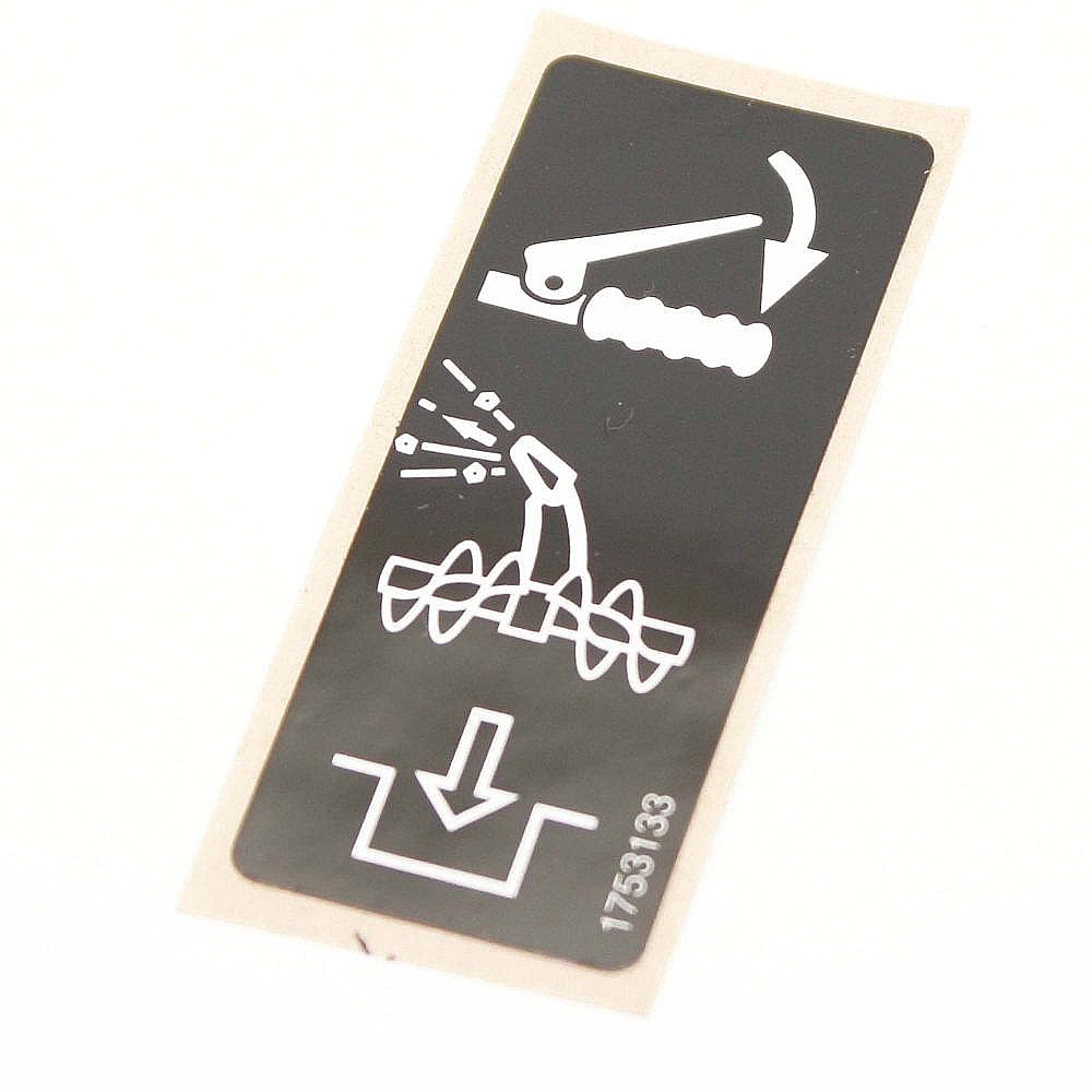 Part #1753133Yp, Craftsman Snowblower Decal