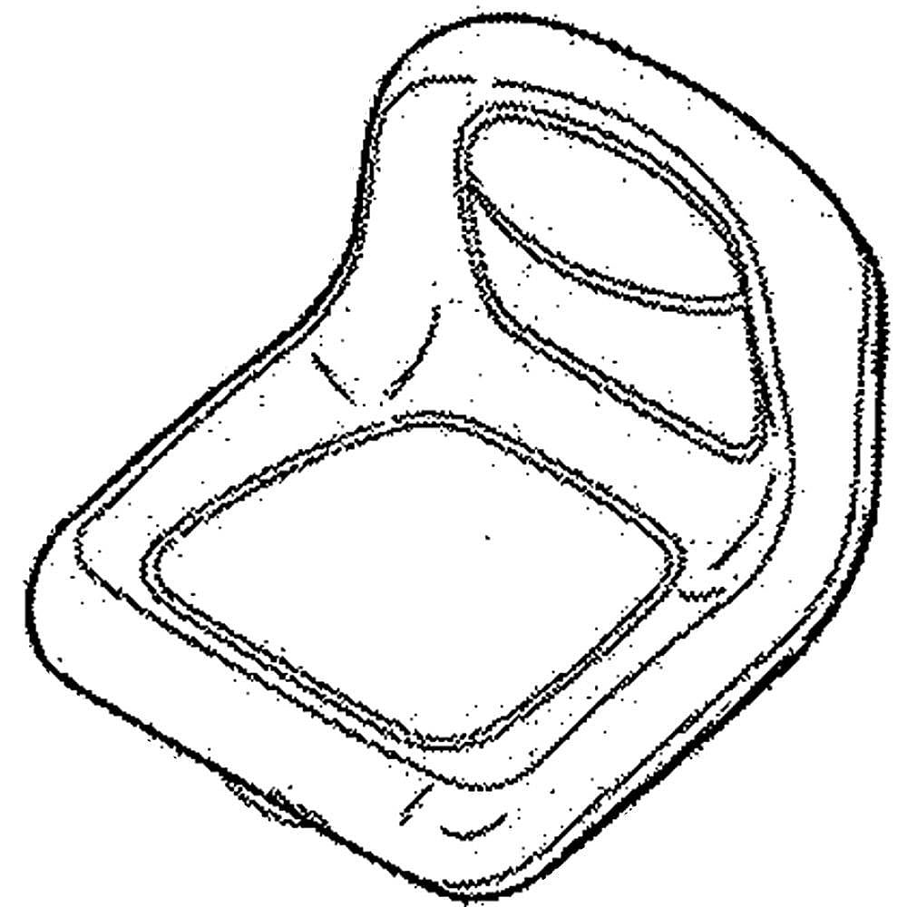 Part #1753728Yp, Lawn Tractor Seat, 18-In