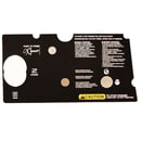 Snowblower Engine Panel Decal