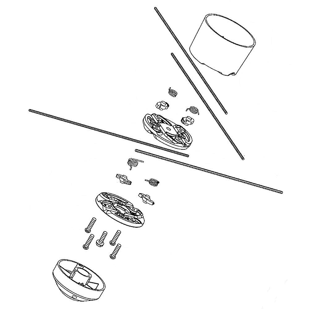 Part #705809, Line Trimmer Cutting Head Assembly