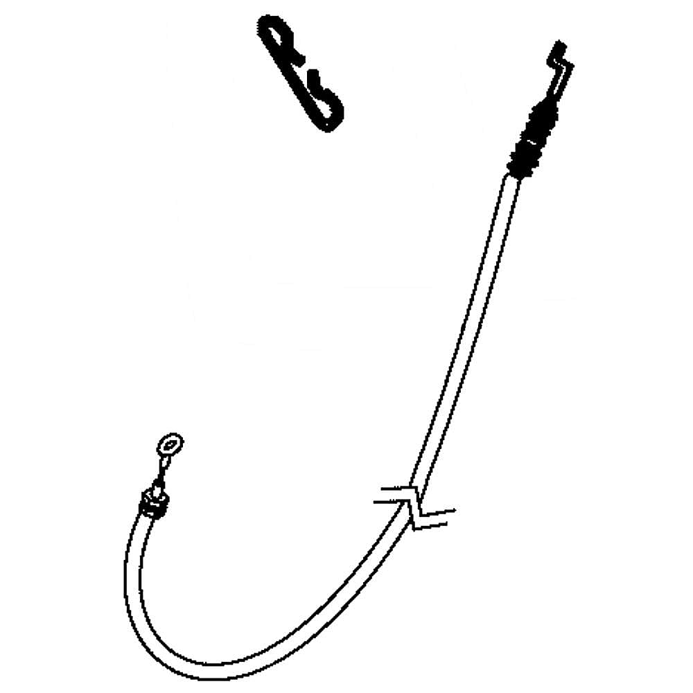 Part #707516, Snowblower Chute Deflector Control Cable