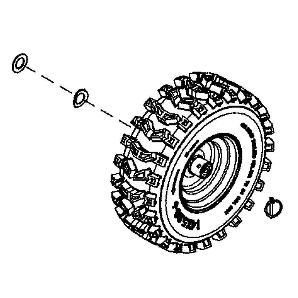 Part #707844, Snowblower Wheel Kit