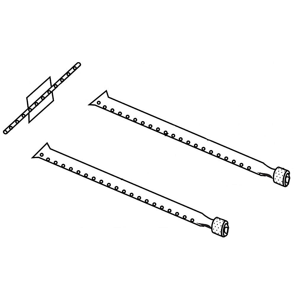 Photo of Part #10459, Weber Gas Grill Burner Tube Set from Repair Parts Direct
