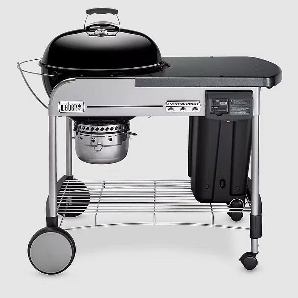 Part #15501001, Weber Performer Deluxe 22-Inch Charcoal Grill (Black)