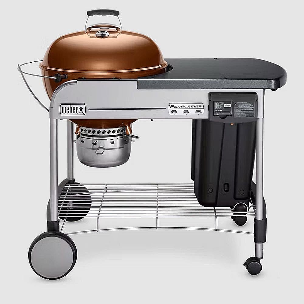 Part #15502001, Weber Performer Deluxe 22-Inch Charcoal Grill (Copper)