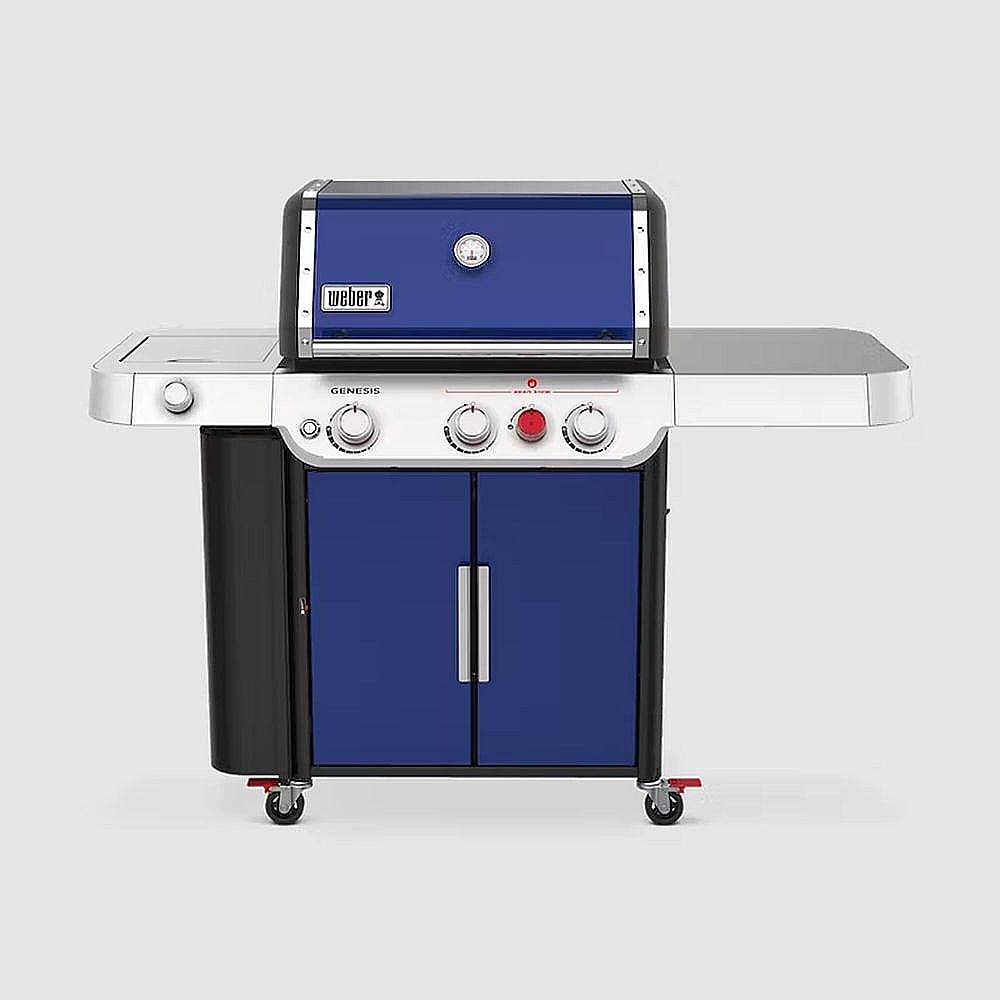Part #35480001, Weber Genesis E-335 Lp Gas Grill (Deep Ocean Blue)