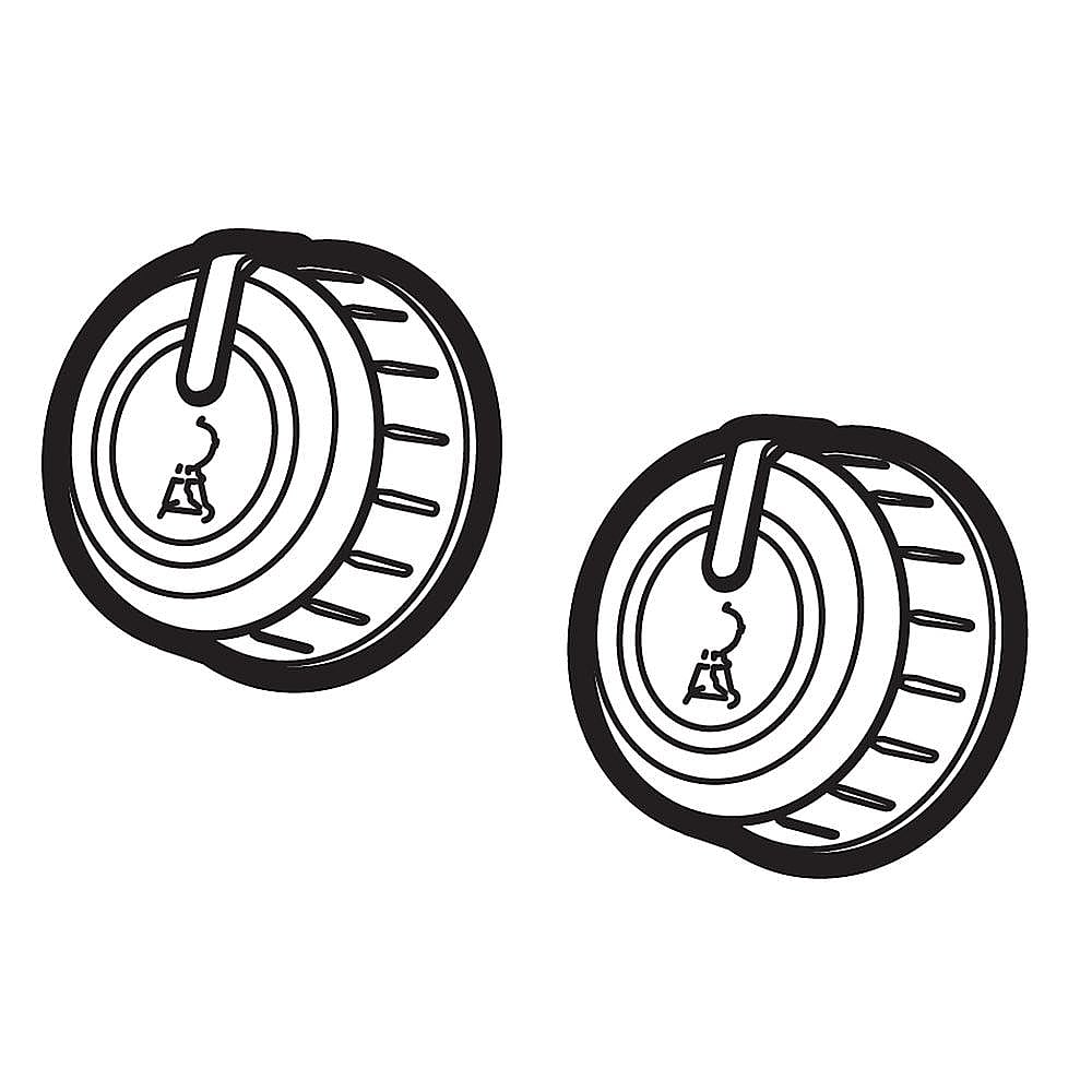 Part #67028, Weber Grill Control Knob Set