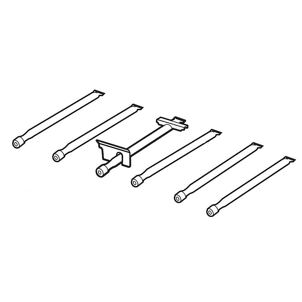 Photo of Part #67557, Weber Gas Grill Burner Set from Repair Parts Direct