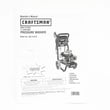 Pressure Washer Owner's Manual for Craftsman 580752510 - Part 311118GS