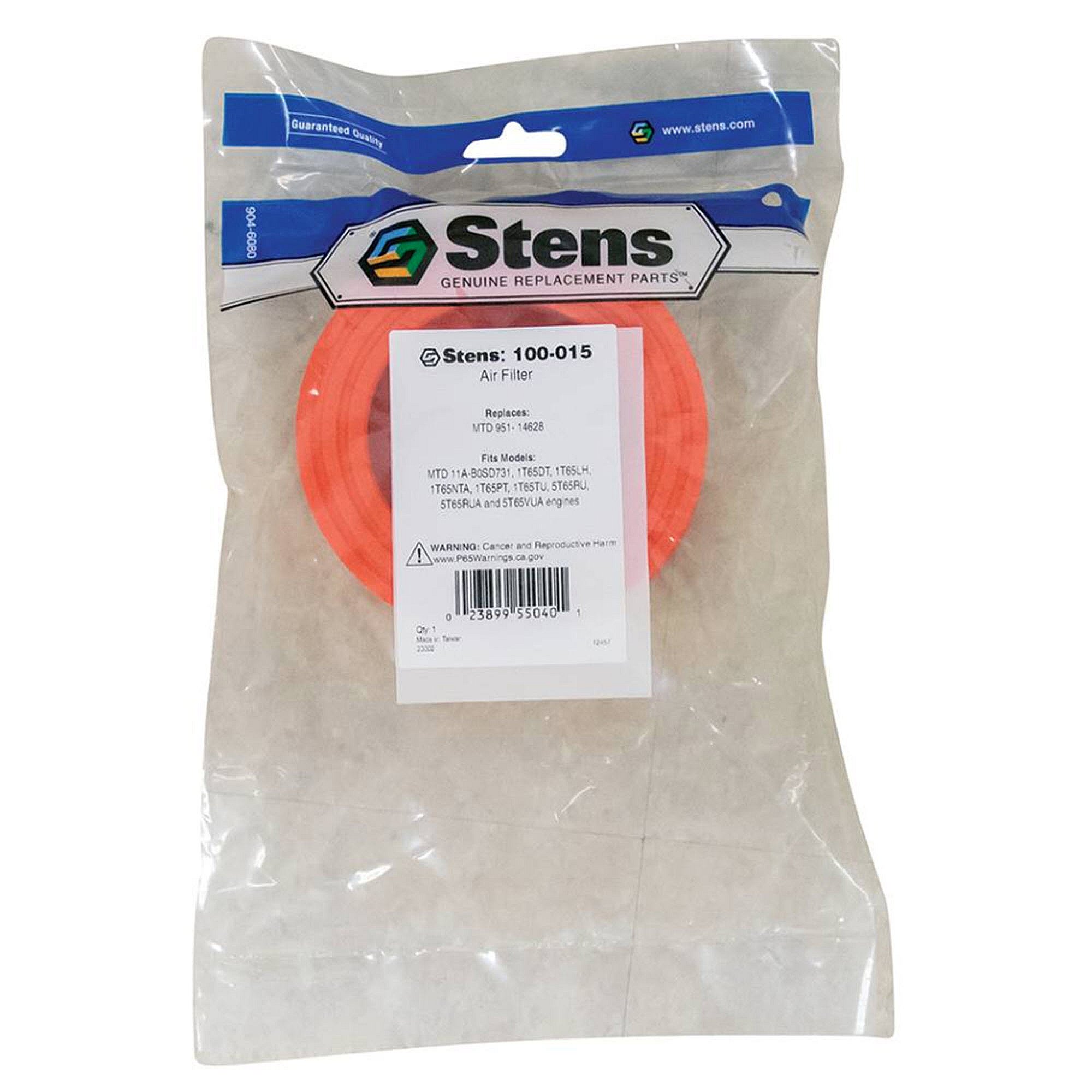 Stens Air Filter, Mtd 951-14628, Qty-1 (same As 75114628, 95114628, 95114628a) 100-015