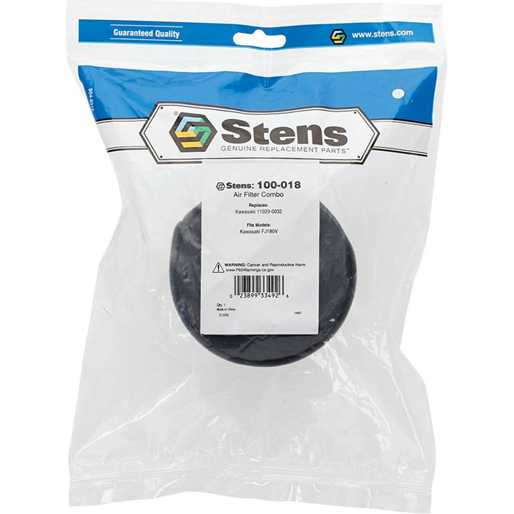 Stens Air Filter Combo, Kawasaki 11029-0049, Qty-1 (same As 100018, 110290019, 110290032, 110290049, 110297023) 100-018