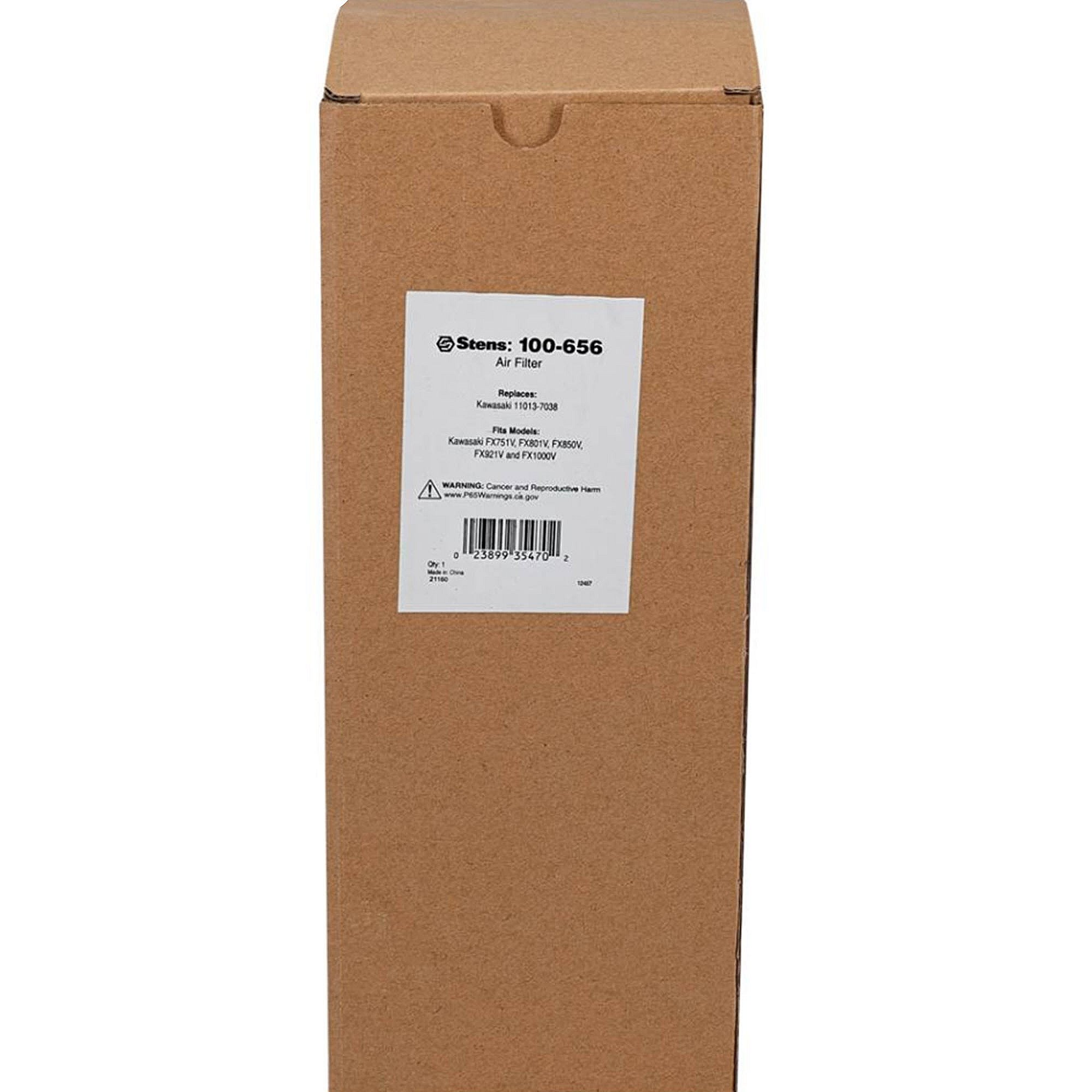 Stens Air Filter, Kawasaki 11013-7038, Qty-1 (same As 063801900, 110137038, 21545400, 4164576, Auc13456, Miu11747) 100-656