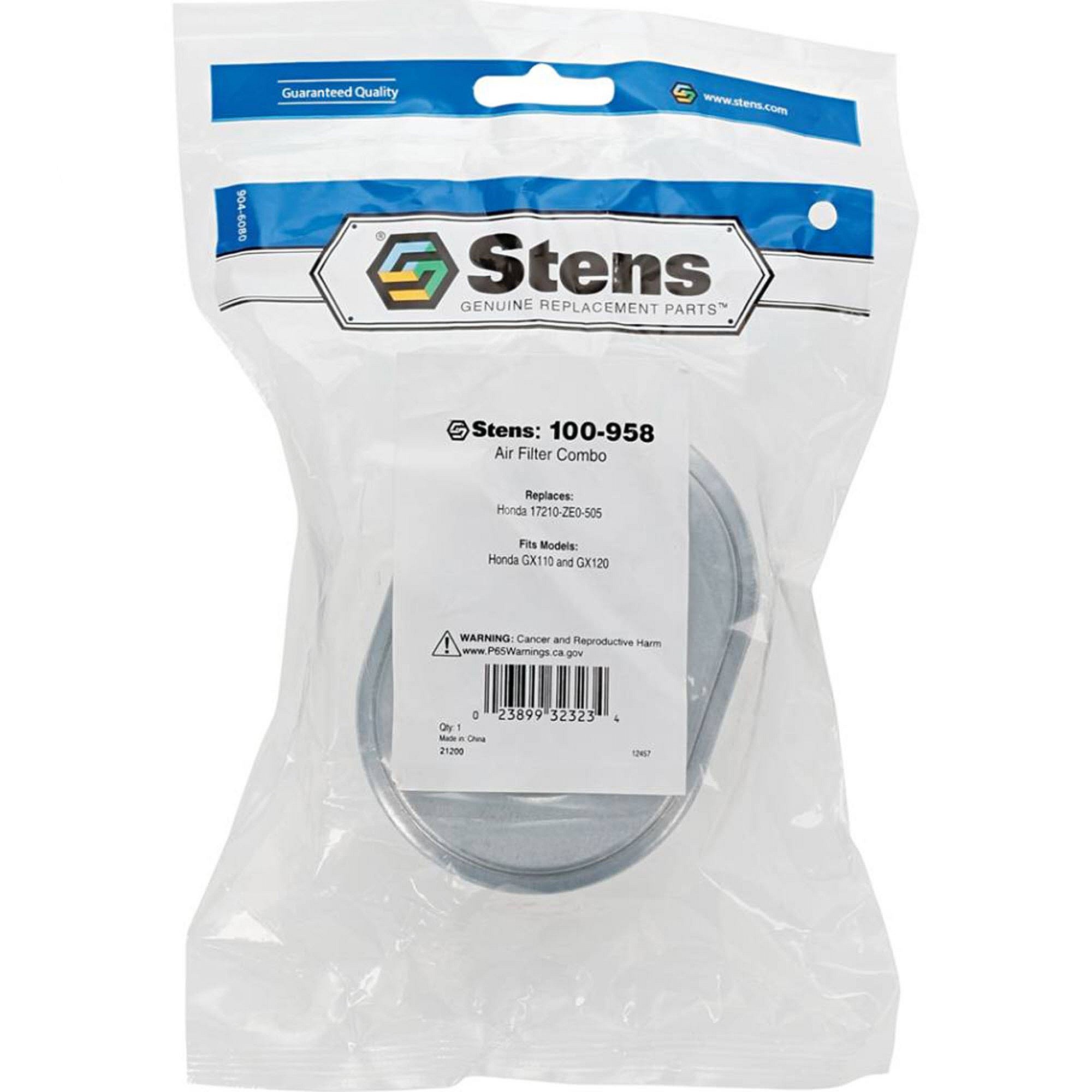 Stens Air Filter Combo, Honda 17210-ze0-505, Qty-1 (same As 100958, 17210ze0505, 17210ze0820, 17210ze0821, 17210ze0822, 30816, 308161, Am123909, Miu11464) 100-958
