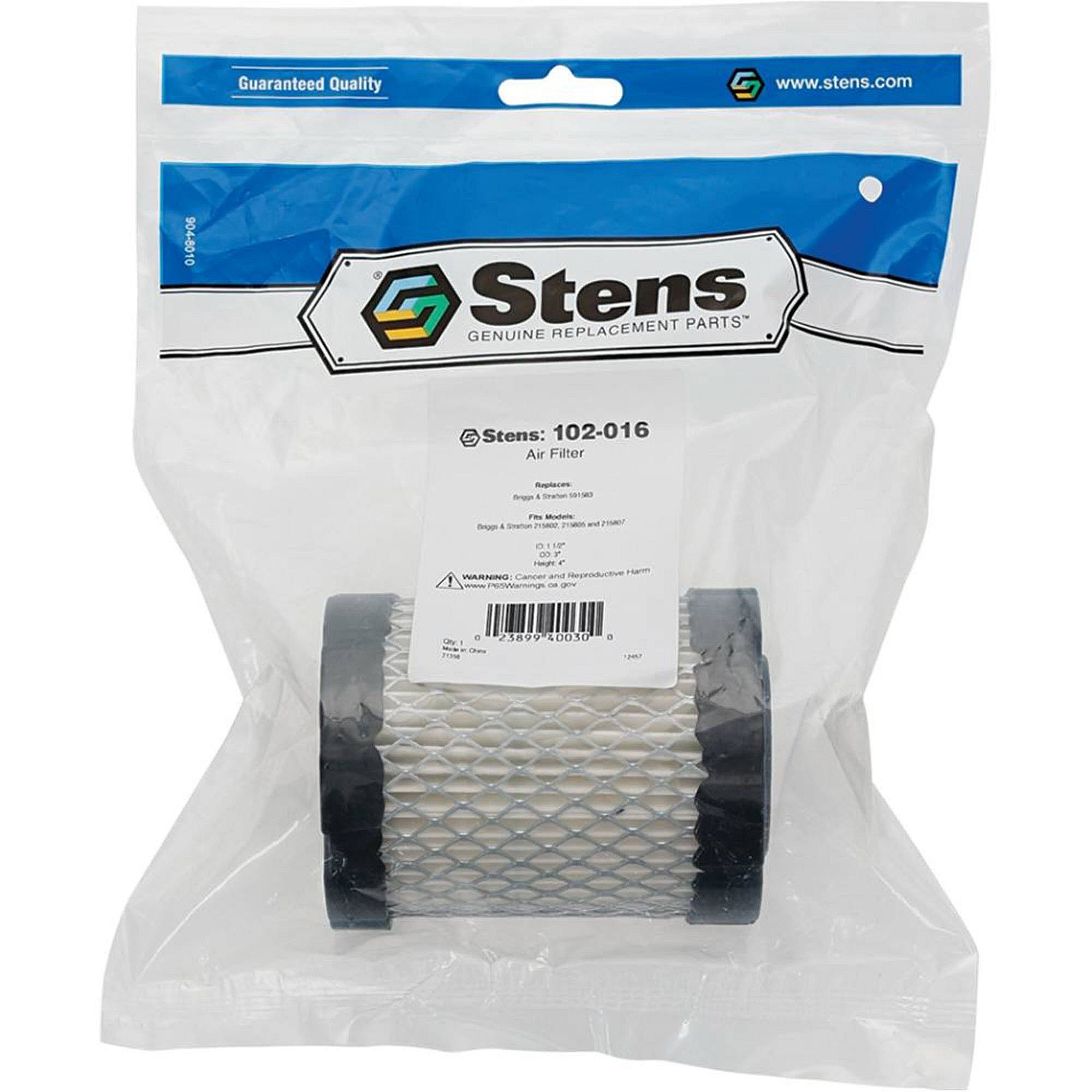 Stens Air Filter, Briggs & Stratton 591583, Qty-1 (same As 4242, 4269, 5429, 5429h, 5429k, 591583, 796032, 845090) 102-016