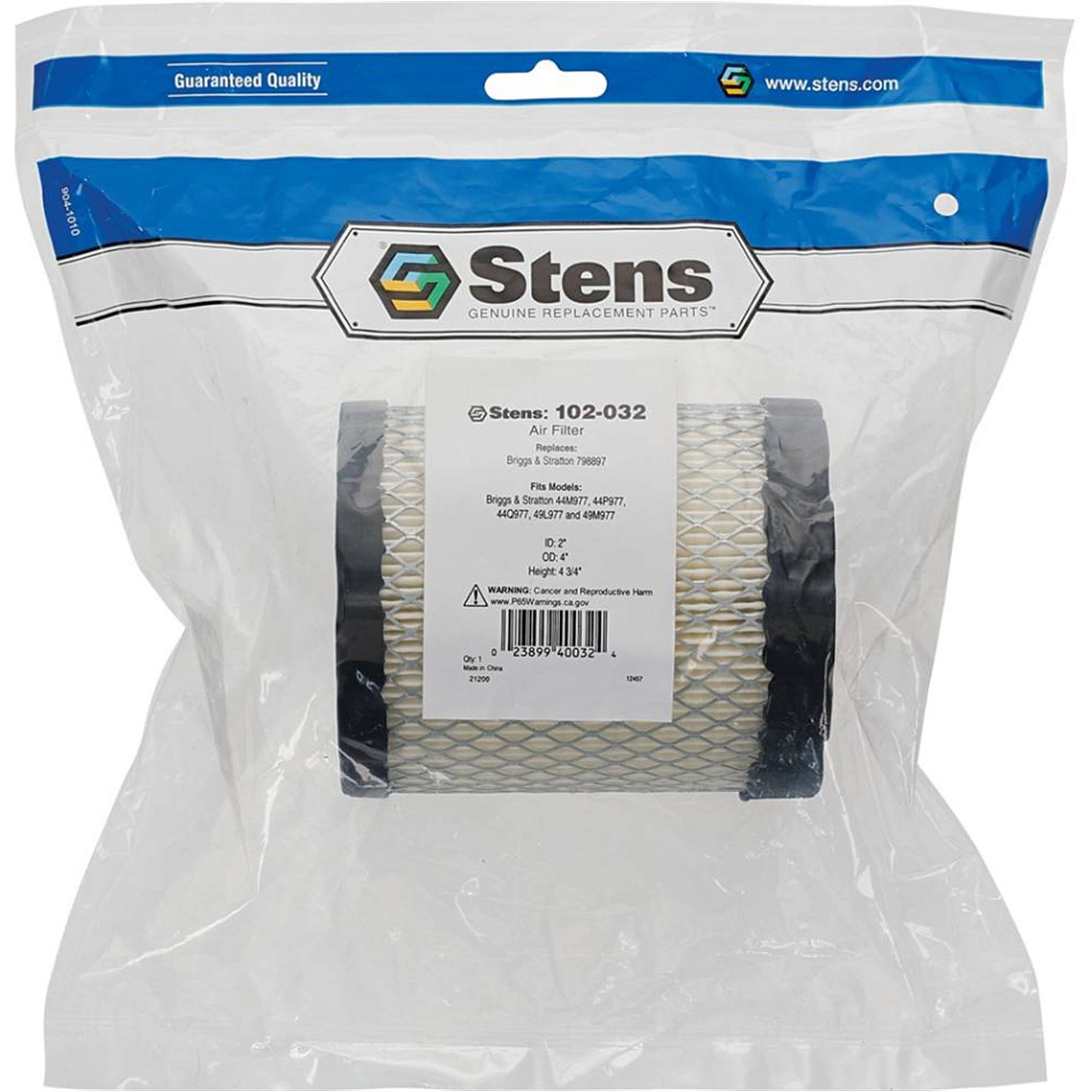Stens Air Filter, Briggs & Stratton 798897, Qty-1 (same As 21551500, 4250, 794935, 798897) 102-032