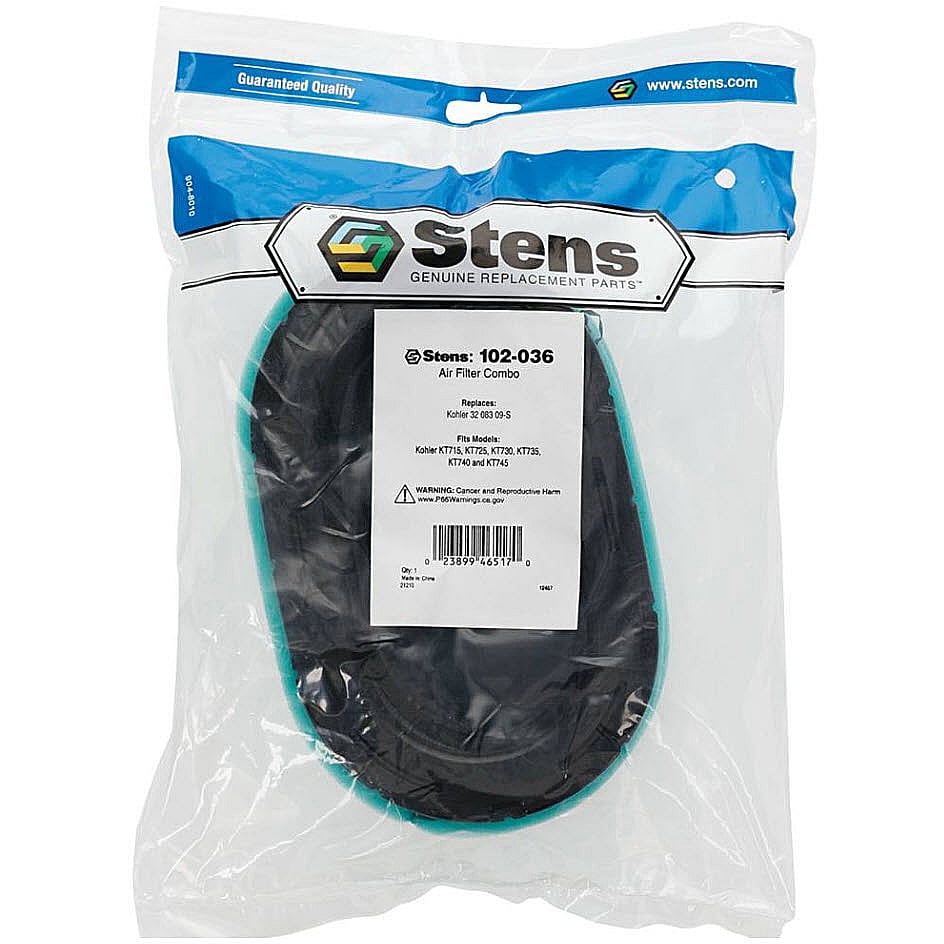 Stens Air Filter Combo, Kohler 32 083 09-s, Qty-1 (same As 102036, 3208309, 3208309s, 3288309, 3288309s1, 490200k054) 102-036