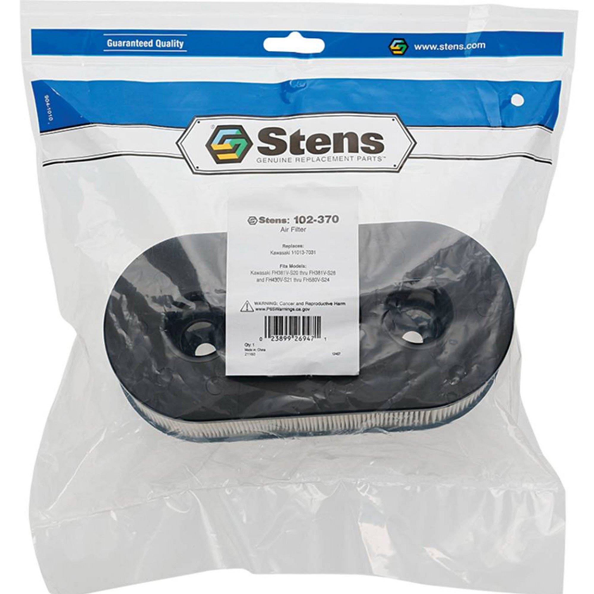Stens Air Filter, Kawasaki 11013-7026, Qty-1 (same As 110137026, 110137031, Km110137031, M151769) 102-370