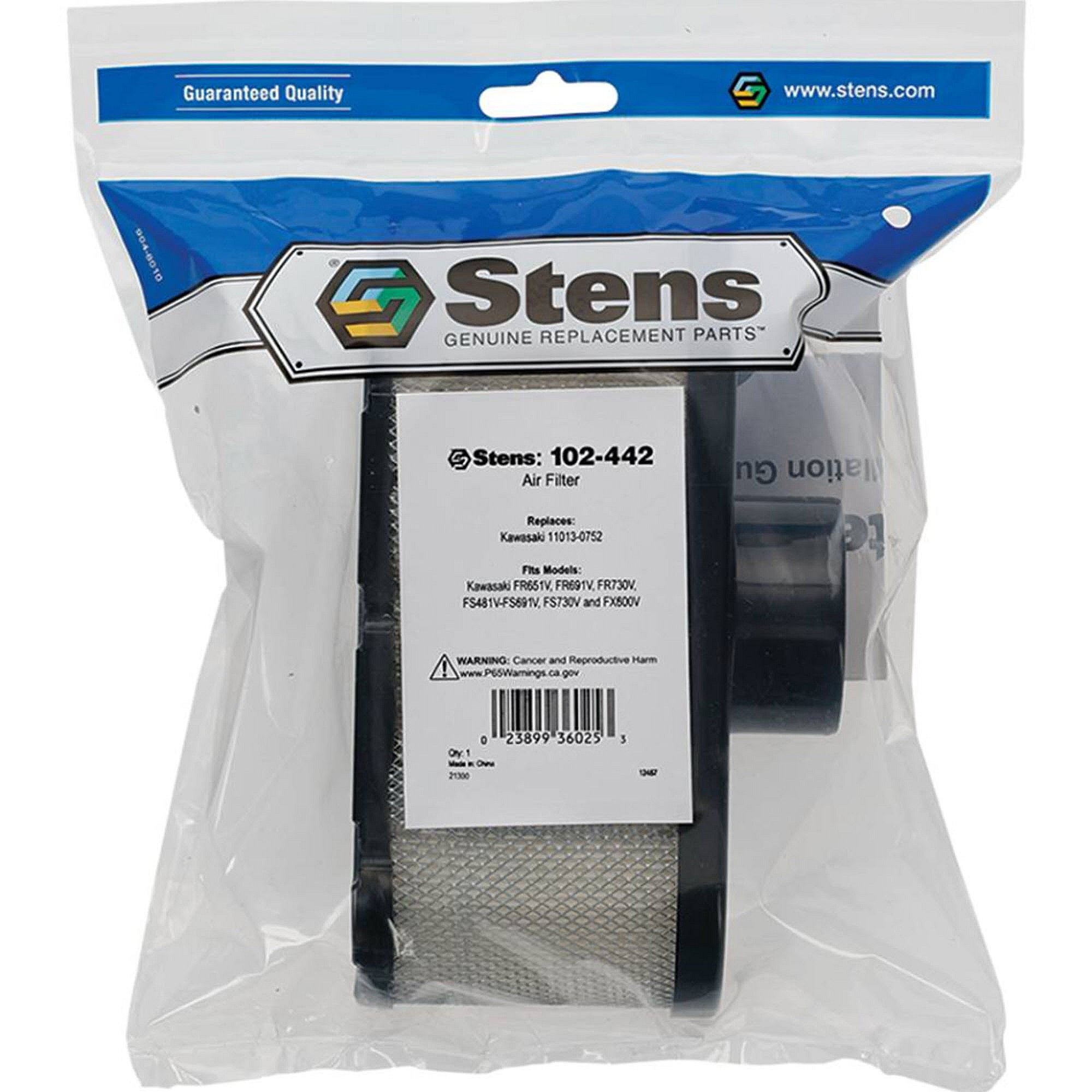 Stens Air Filter, Kawasaki 11029-0031, Qty-1 (same As 102442, 110130726, 110130752, 110137047, 110137049, 110290031, 21548000, 4164631, 5102278x3, 999990384, Km110137047, Miu12555) 102-442