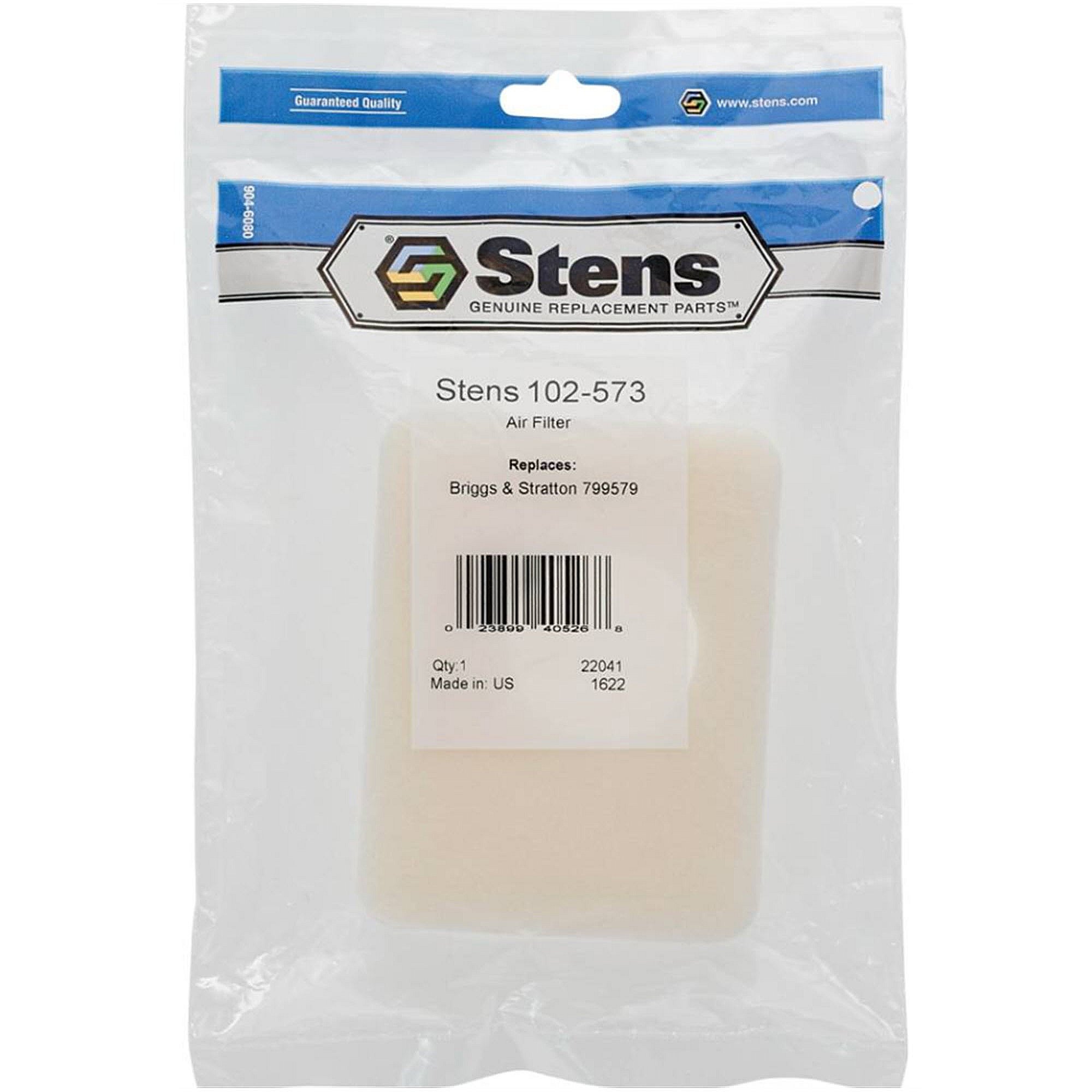 Stens Air Filter, Briggs & Stratton 799579, Qty-1 (same As 102573, 4248, 5434, 5434k, 796579, 799579) 102-573