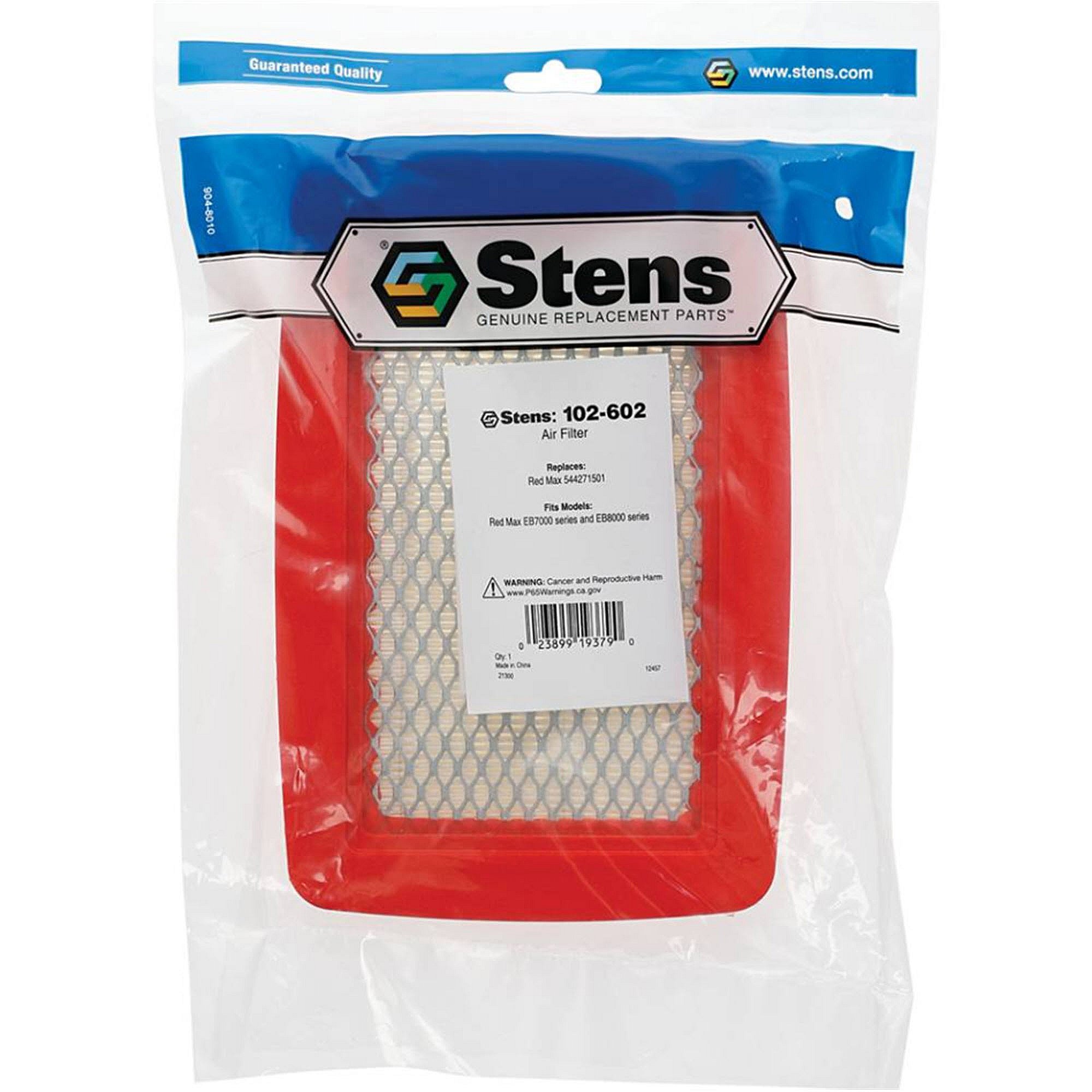 Stens Air Filter, Red Max 544271501, Qty-1 (same As 512652001, 544271501, T401282310, T401282311) 102-602