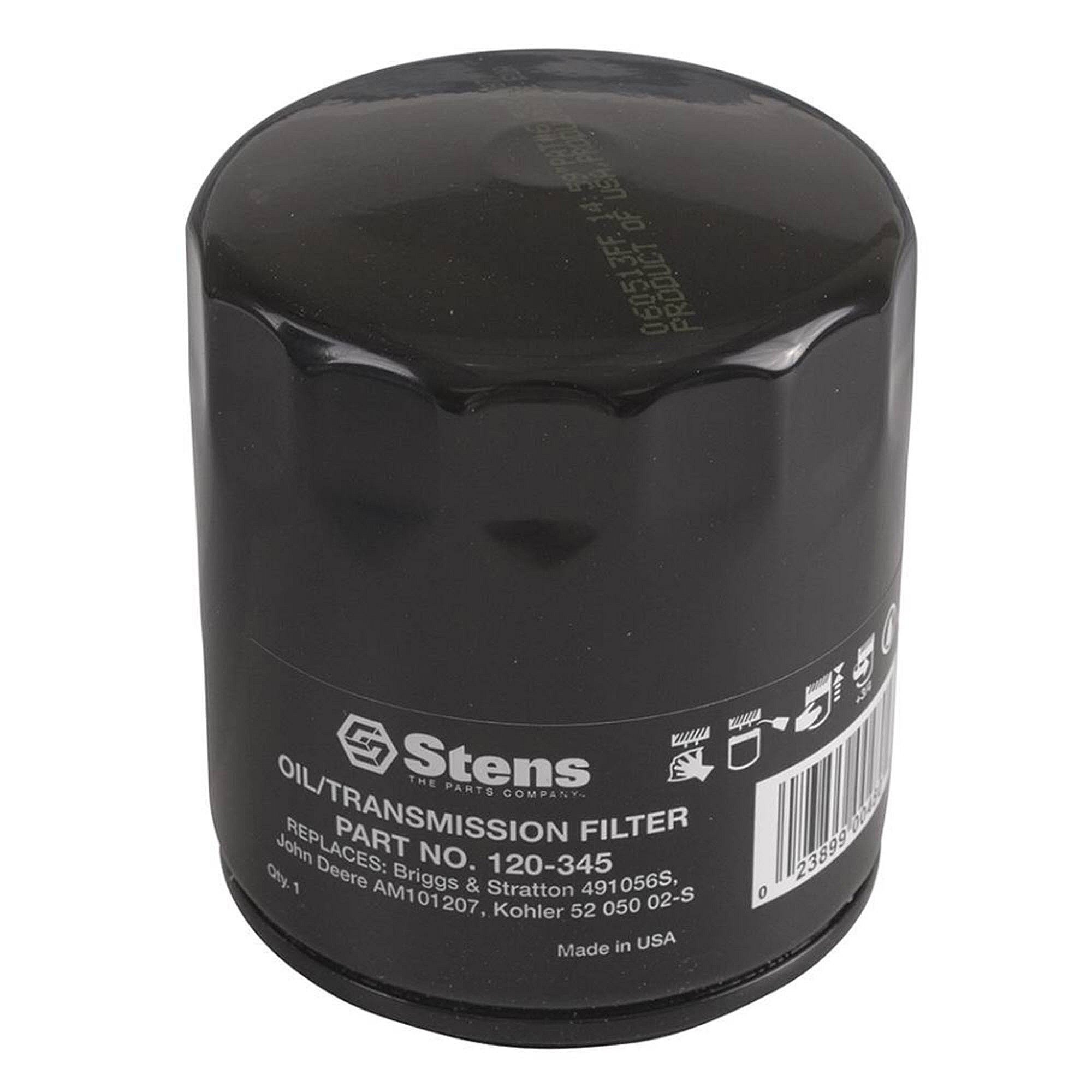 Stens Oil Filter, Kohler 52 050 02-s1, Qty-1 (same As 03192800, 039306, 042366, 063201000, 063540000, 08597500, 100802, 1036064m91, 1045169, 1083817, 111836, 1143494, 1158527, 116055003, 119139, 1220185, 1220193, 1220645, 122b193, 122p193, 126385a1, 130 120-345