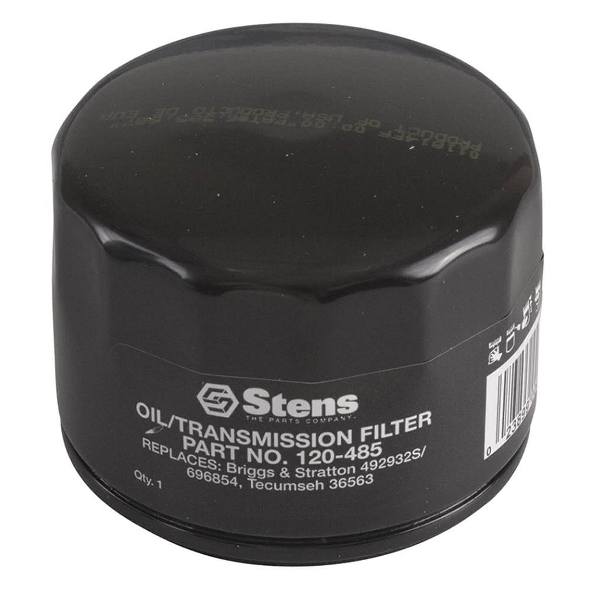 Part #120-485, Stens Oil Filter, Briggs & Stratton 842921, Qty-1 (Replaces 063200400, 063402500, 063801800, 100803