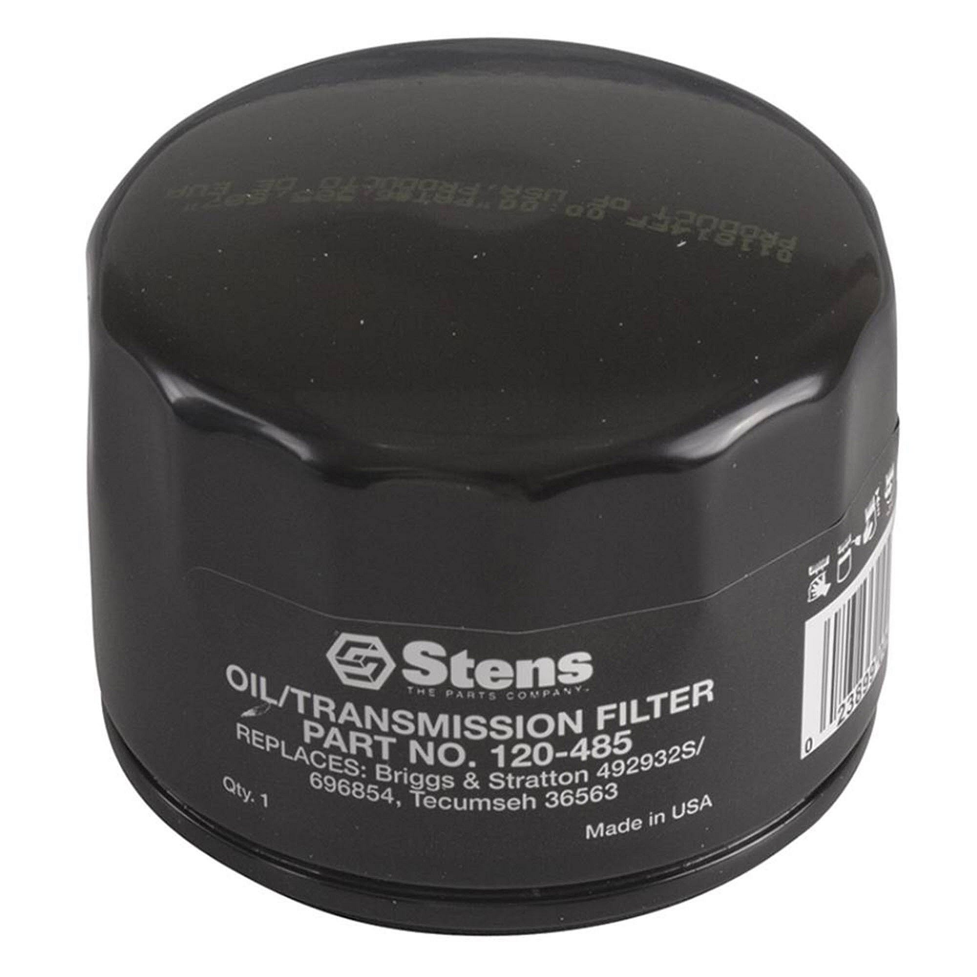 Stens Oil Filter, Briggs & Stratton 842921, Qty-1 (same As 063200400, 063402500, 063801800, 100803, 1077817, 21548100, 21550800, 21551600, 24603, 2722463, 2805001s, 33935, 36563, 4049, 4049h, 4154, 4164153, 4164537, 4206, 4237, 490650721, 490650721bk, 4 120-485
