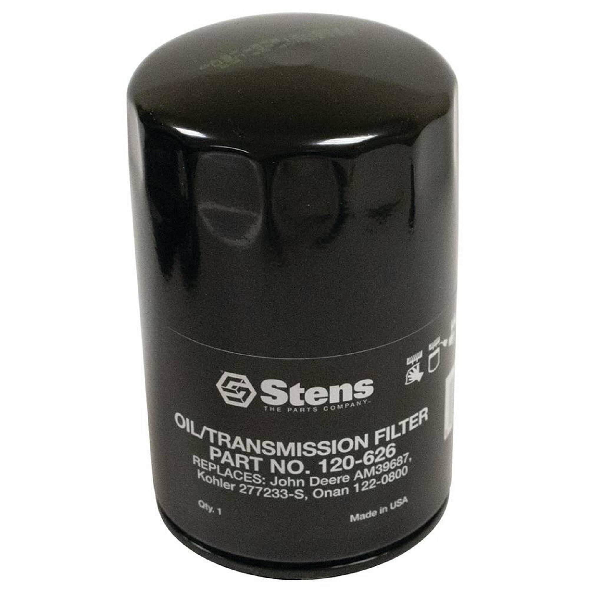 Stens Oil Filter, John Deere Am39687, Qty-1 (same As 1083817, 111016, 120626, 1220445, 1220469, 1220800, 1515232090, 1519232090, 1521232090, 1521332090, 1521332091, 1521332430, 1524632430, 155938, 2630795a, 277233, 277233bp, 277233s, 3147441, 3147441r92 120-626