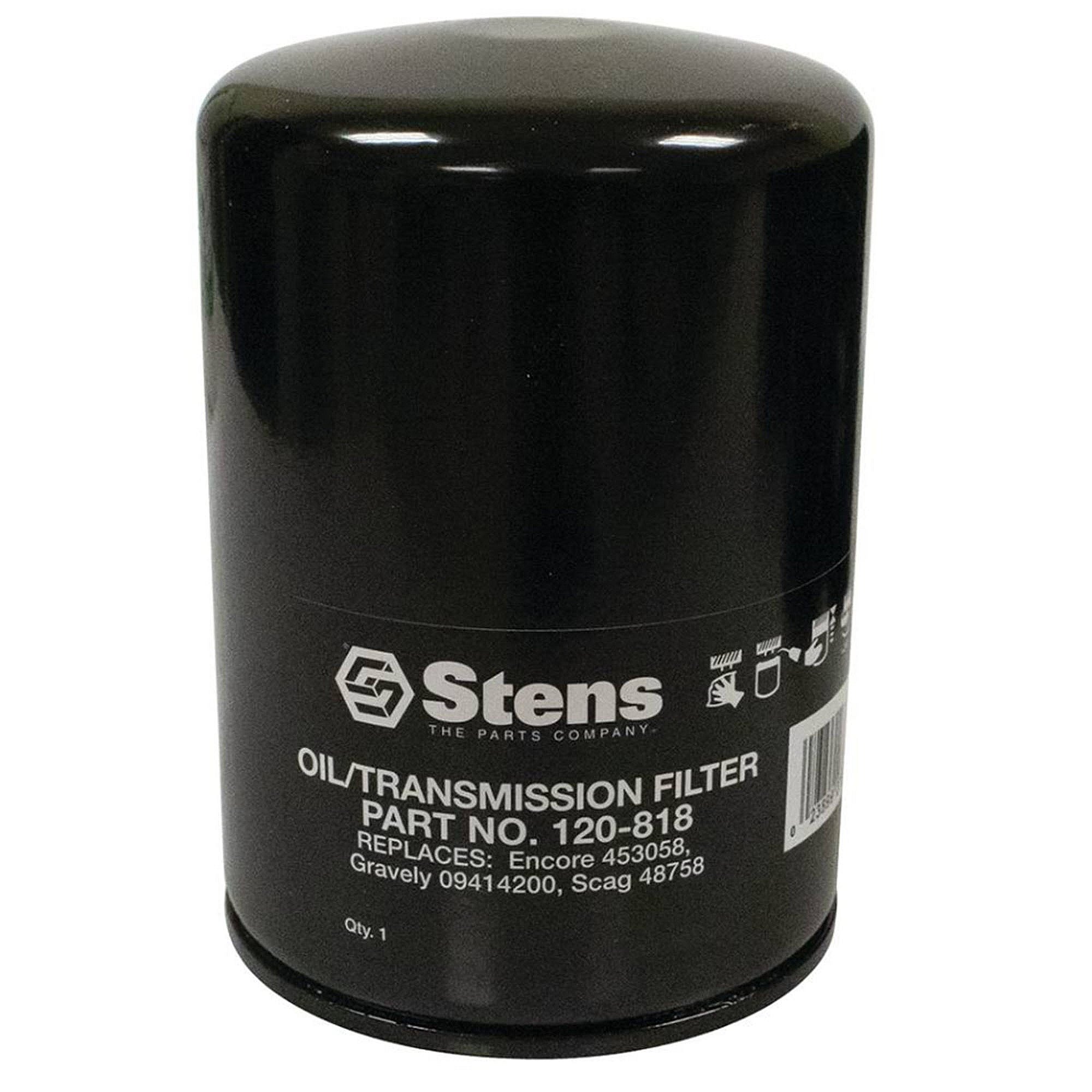Part #120-818, Stens Transmission Filter, Scag 48758, Qty-1 (Replaces 013170240, 03931900, 0931900, 09414200, 1032146