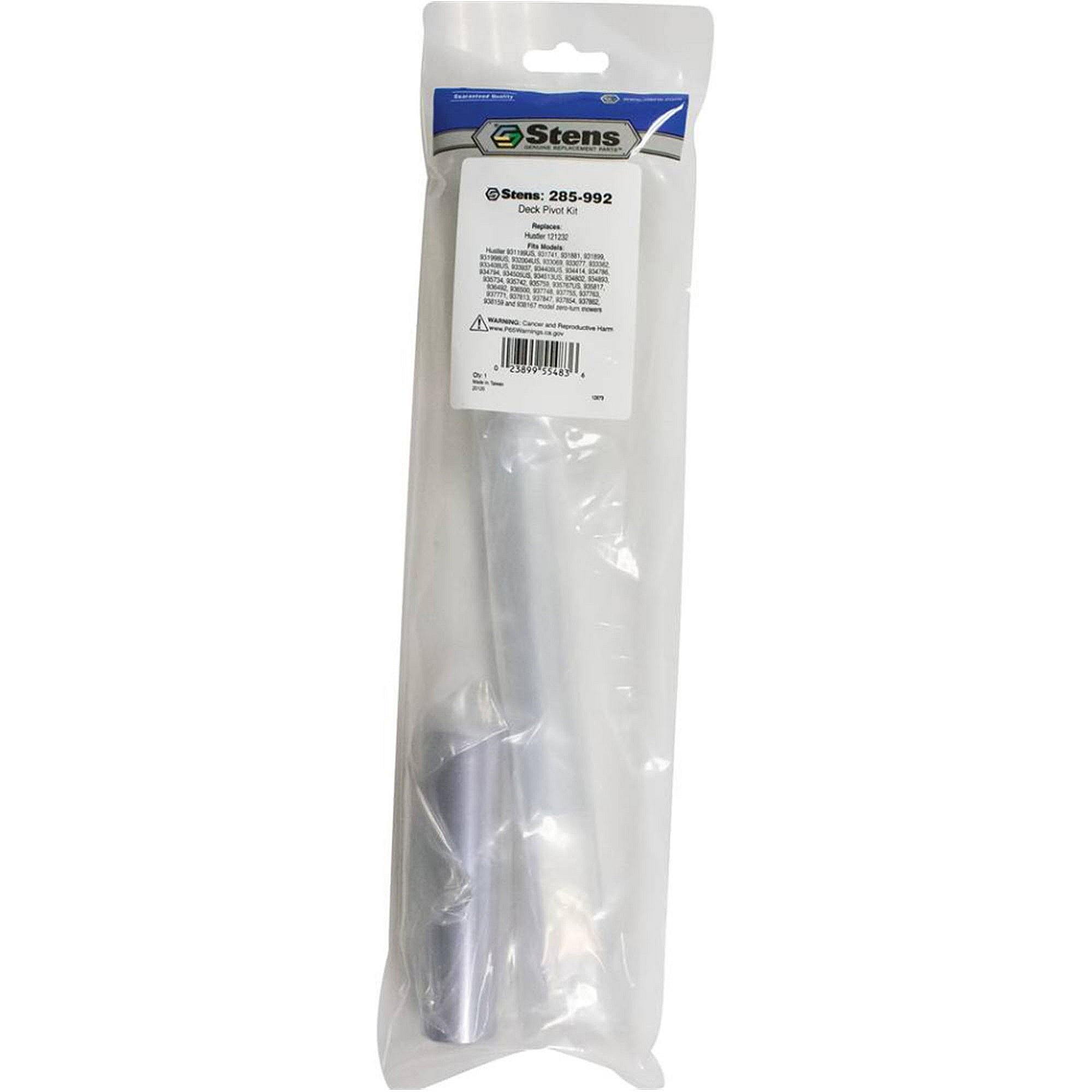 Stens Deck Pivot Kit, Hustler 121232, Qty-1 (same As 121232, 603918) 285-992