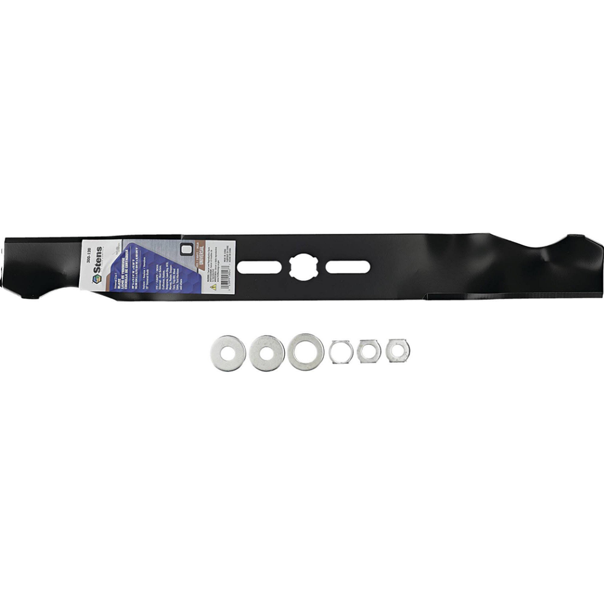 Part #300-120, Stens Universal 3-In-1 Blade, 20-In L X 2 1/4-In W X 0.160-In Thk, Qty-1