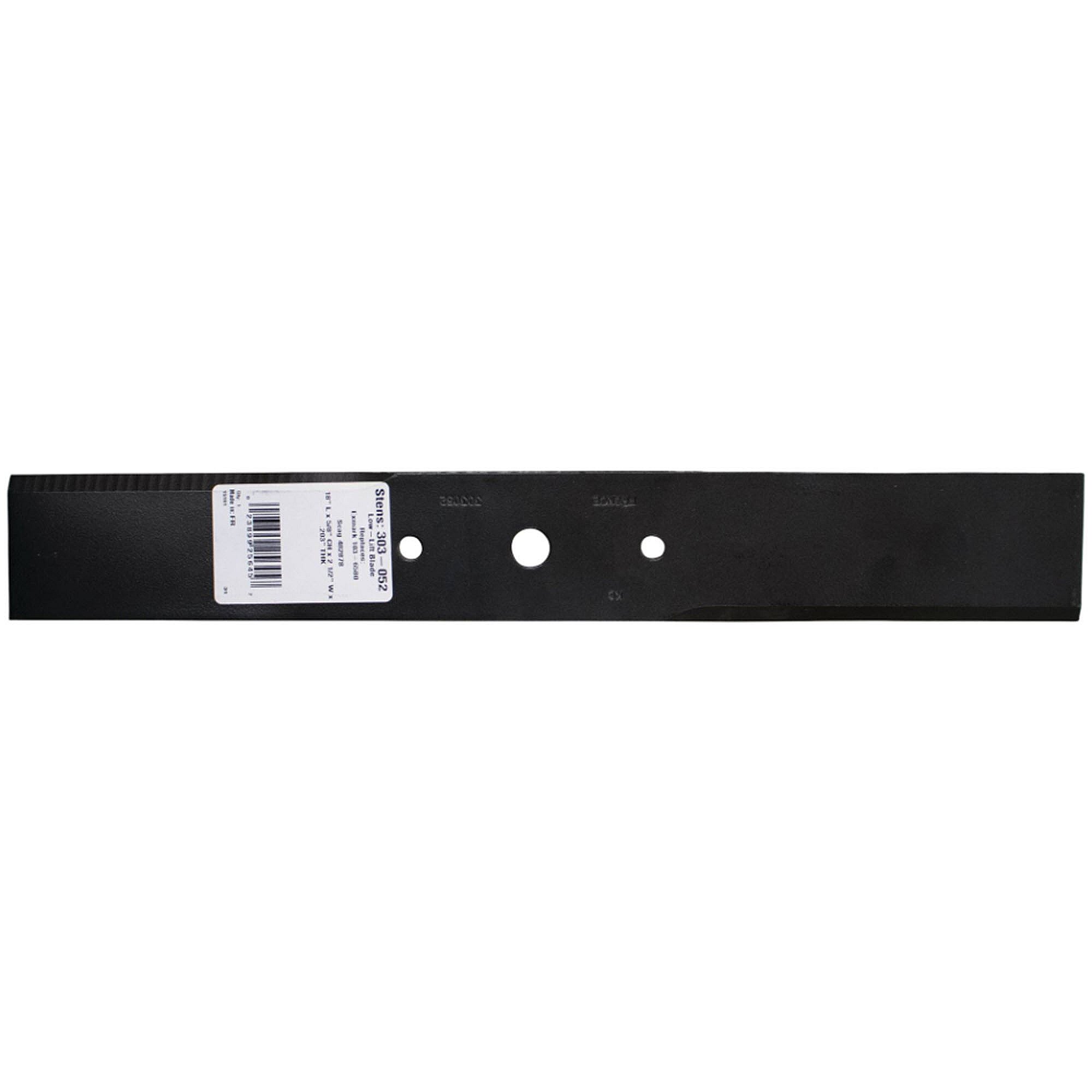 Part #303-052, Stens Low-Lift Blade, Exmark 103-6584-S, Qty-1 (Replaces 1031578, 1031578S, 1032508, 1032518, 1032518S