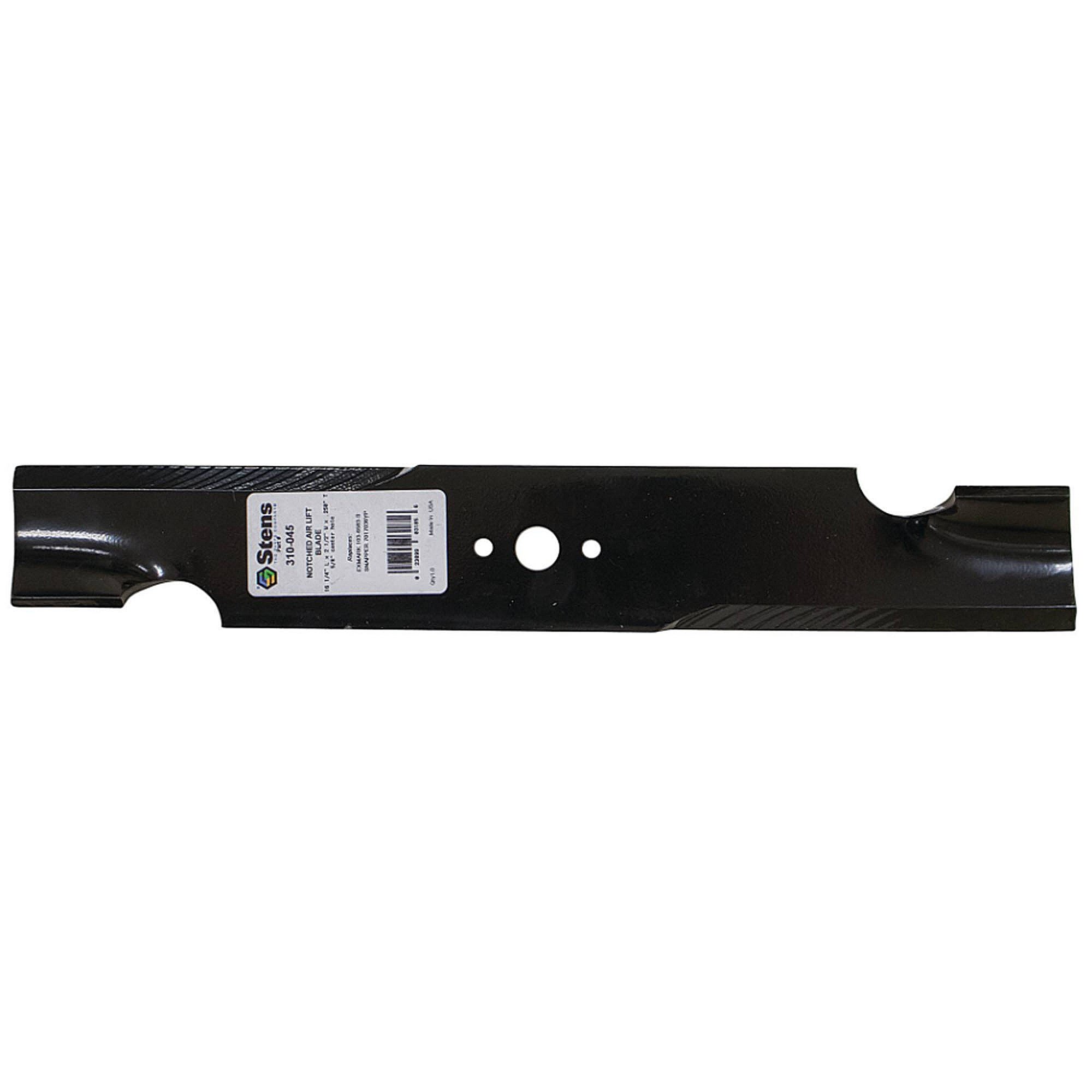 Part #310-045, Stens Notched Air-Lift Blade, Exmark 103-6738-S, Qty-1 (Replaces 00273000, 03239, 038300000, 038482000