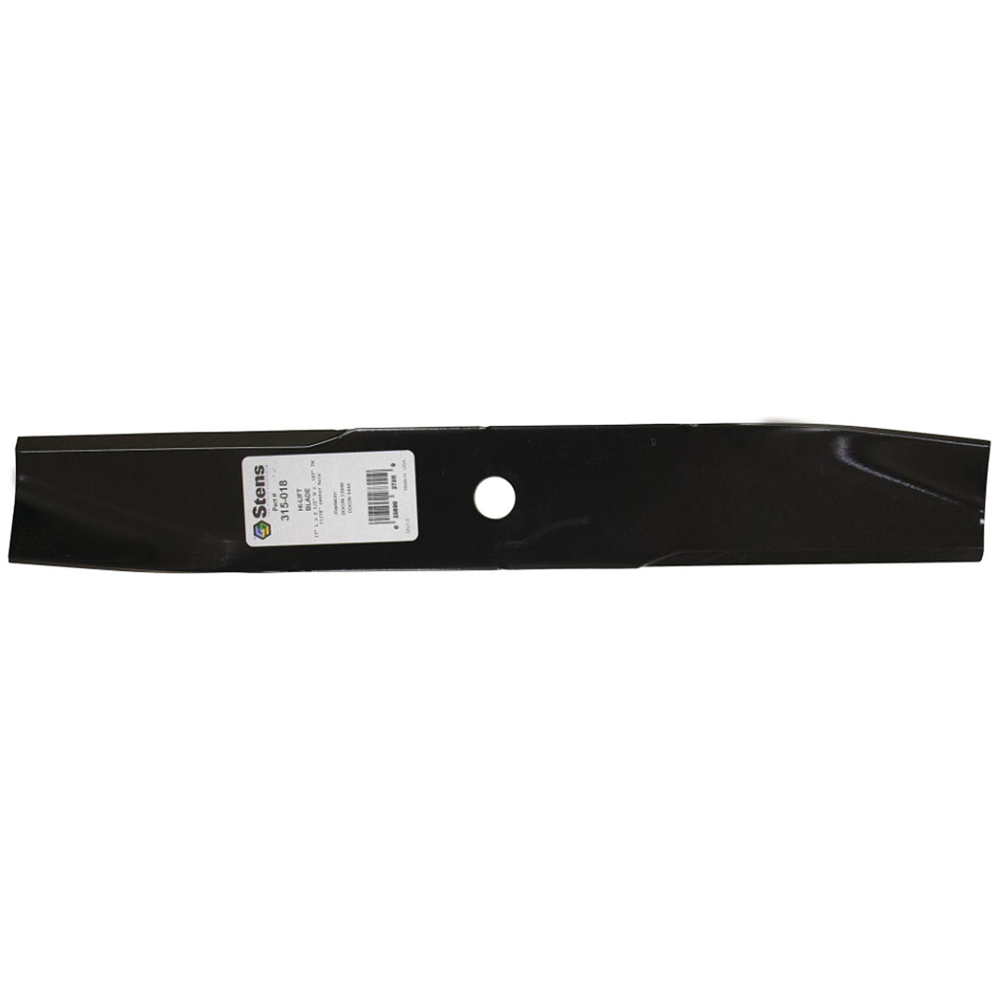 Part #315-018, Stens Hi-Lift Blade, Dixon 13948, Qty-1 (Replaces 13948, 539117174, 539119863, 9444)