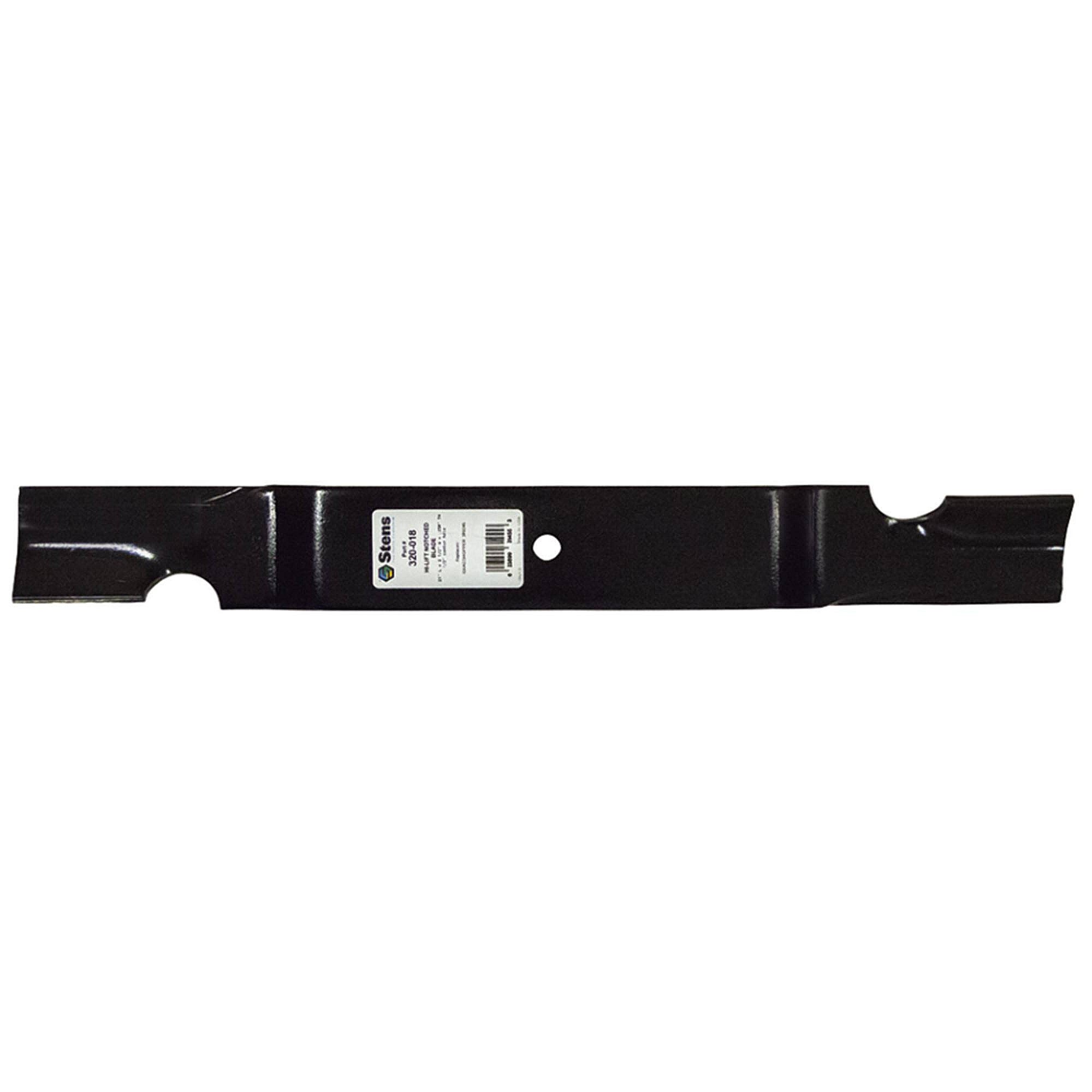 Part #320-018, Stens Notched Hi-Lift Blade, Grasshopper 320245, Qty-1 (Replaces 320243, 320245, 320245B)
