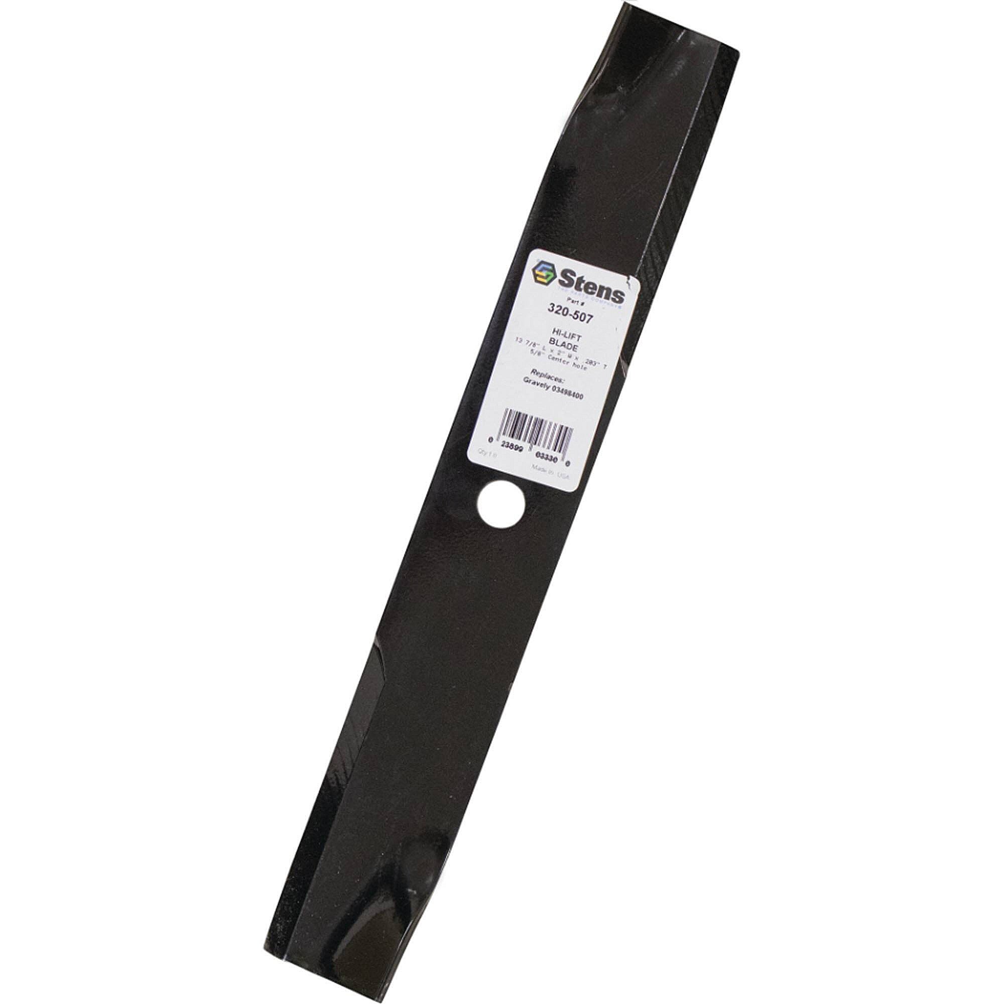 Stens Hi-lift Blade, Gravely 03498400, Qty-1 (same As 00173800, 014668, 03498400, 03498451, 08899800, 14668) 320-507