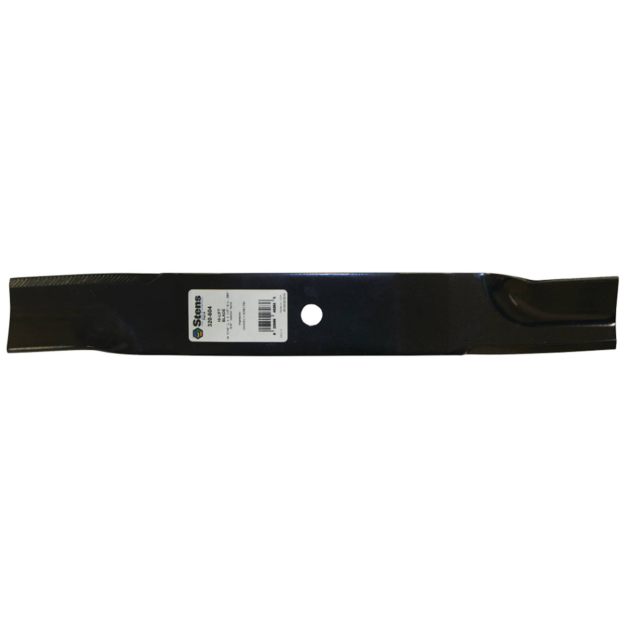 Part #320-604, Stens Hi-Lift Blade, Gravely 02961700, Qty-1 (Replaces 02961700, 2961700, 70763400)