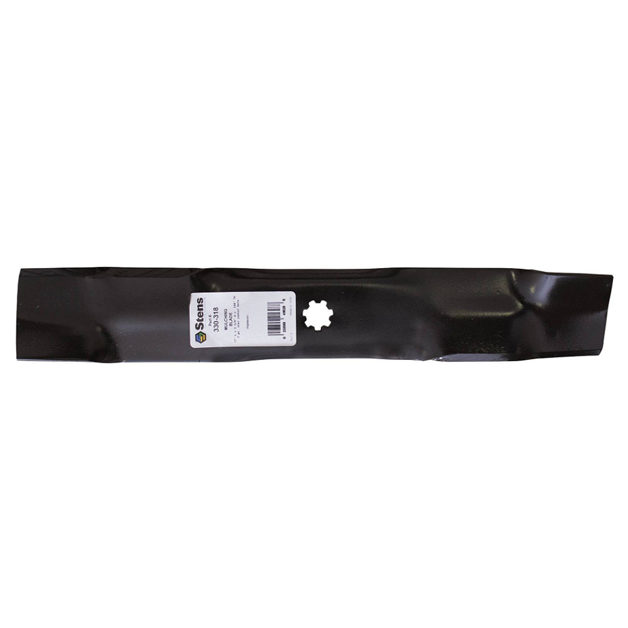 Part #330-318, Stens Mulching Blade, John Deere Gx21786, Qty-1 (Replaces Am137757, Am141035, Gx21784, Gx21786, Gy20852)