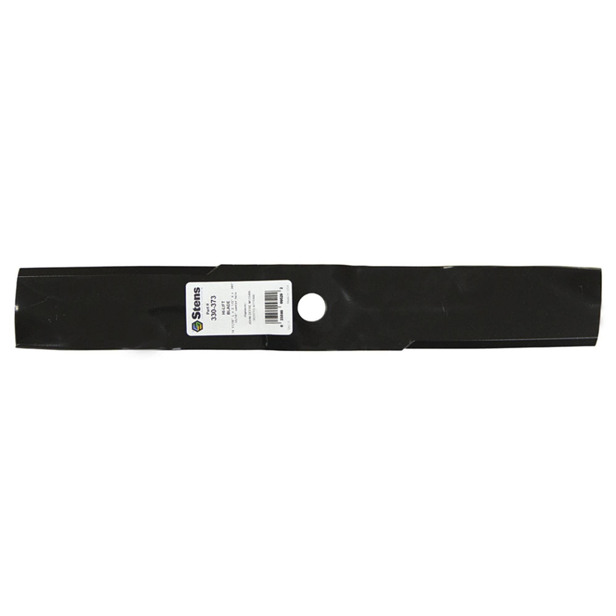 Part #330-373, Stens Hi-Lift Blade, John Deere M115495, Qty-1 (Replaces M111522, M113517, M114581, M115328, M115495)